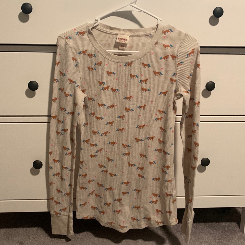 Mossimo Supply Co - Women’s Fox & heart long sleeve tee